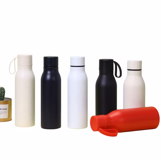 Doppelwandige sportliche Wasserflasche aus Edelstahl