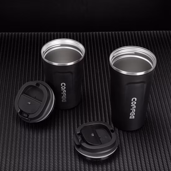 380 ml 510 ml Doppelschichtiger, umweltfreundlicher, BPA-freier, warmer und kalter Edelstahl-Thermos-Vakuum-Kaffeebecher