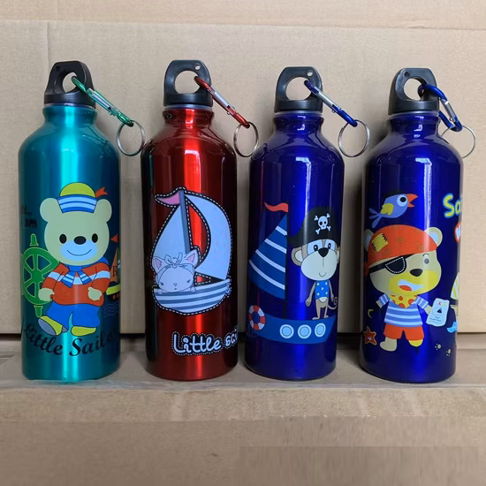 Outdoor-Sport, Fitnessstudio, Fitness, Aluminium-Wasserkocher, Fahrradausrüstung, Fahrrad, Berg, Camping, Fahrrad, Wasserbecher, Flasche, individuelles Logo, FDA, CE, mit Hebering