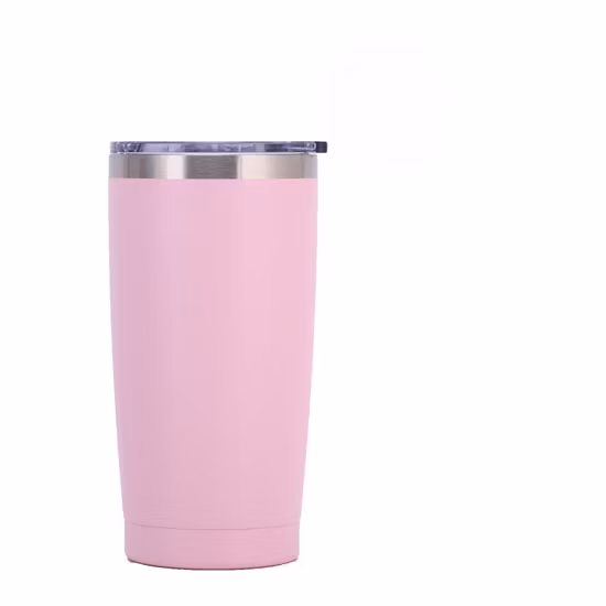 Benutzerdefiniertes Logo, matt, pastellfarben, 20 Unzen Edelstahl-Trinkwasserbecher, isolierter Aquaflask-Warm- und Kaltbecher mit Strohdeckel-Logo