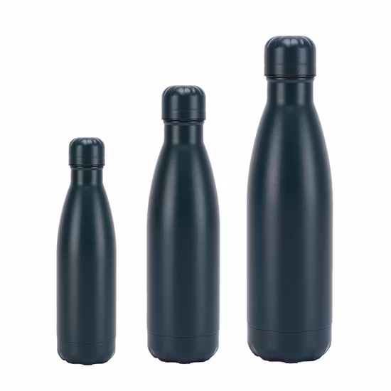 Isolierte Thermosflasche aus Edelstahl in mehreren Größen, Sportwasserflasche mit Sportdeckel